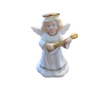 VTG 1996 The Golden Halos Collection "Musical Marion" Angel Figurine Bronson